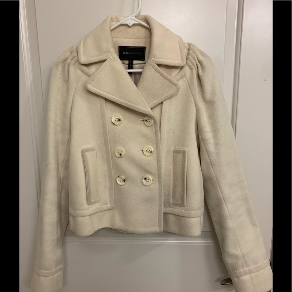 BCBG cropped wool coat